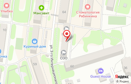Управление районного хозяйства на улице 3 Интернационала на карте