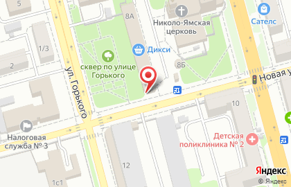 Супермаркет Дикси на улице Циолковского на карте