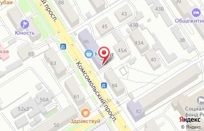Бар Пивной рай на Комсомольском проспекте на карте