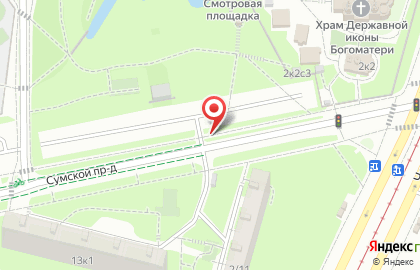 Автостоянка Мгса в Северном Чертаново на карте