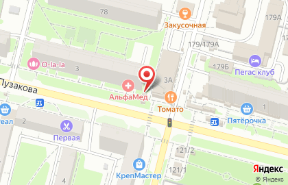 Киоск по продаже печатной продукции Комсомольская Правда Плюс в Зареченском районе на карте