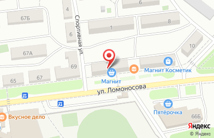 Супермаркет Магнит на улице Ломоносова, 71 на карте