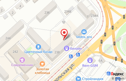 Продукты на Комсомольской на карте