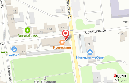 Супермаркет Дикси на Советской улице на карте