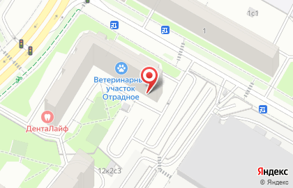 Район Отрадное Совет пенсионеров, ветеранов войны, труда, Вооруженных Сил и правоохранительных органов на Отрадной улице на карте