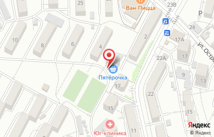 Кафе Арена в Кисловодске на карте