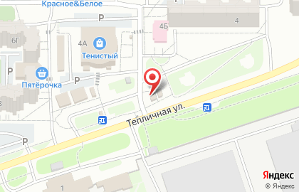 Киоск быстрого питания Русский аппетит на Тепличной улице, 4 на карте
