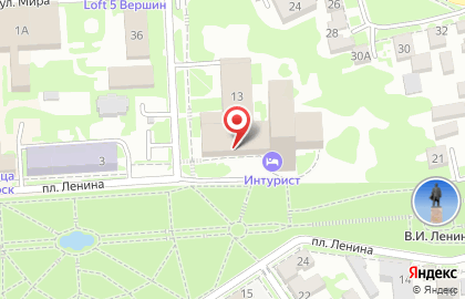 Музыкальный салон на площади Ленина на карте