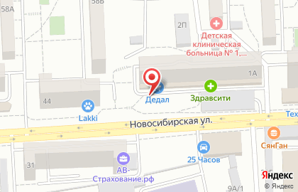 Магазин отделочных материалов Дедал на Красномосковской улице на карте