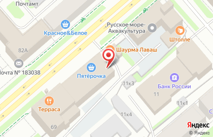 Комитет по конкурентной политике Мурманской области на карте