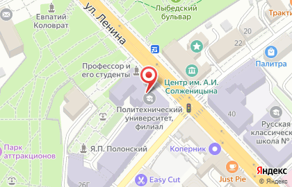Московский политехнический университет в Рязани на карте