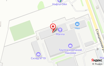 Теннисный клуб Марина на карте