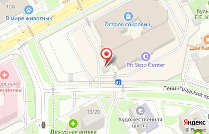 Магазин Мир дверей на улице Ленинградской на карте