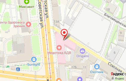 Прокуратура Центрального района на Советской улице на карте