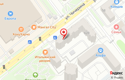 Аптека Забота на улице Чичерина на карте