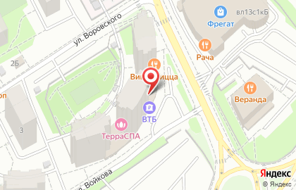 Банк Открытие на улице Воровского в Мытищах на карте