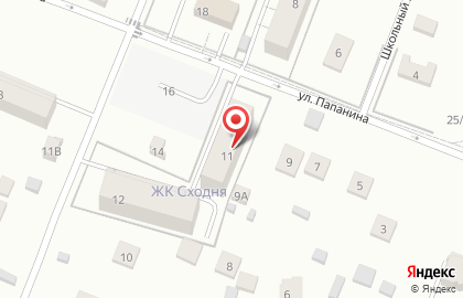 Строящиеся объекты, ЖСК Сходня на улице Папанина на карте