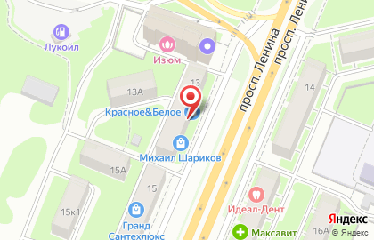 Магазин воздушных шаров Михаил Шариков на проспекте Ленина на карте
