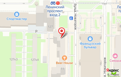 Банкомат Райффайзенбанк на метро Ленинский проспект на карте