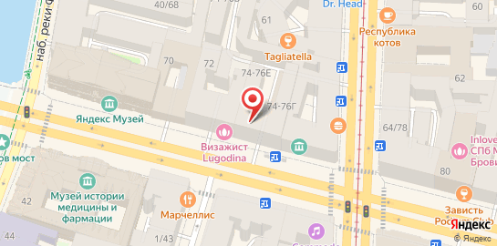 Эроммерсивный бар Тени на карте