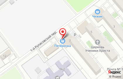 Супермаркет Пятёрочка в Москве на карте