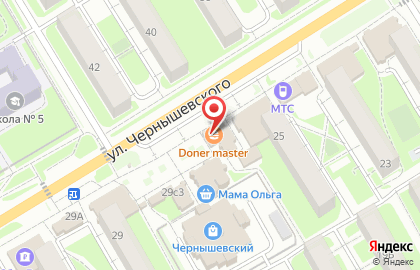 Салон связи Tele2 на улице Чернышевского на карте