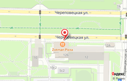 Пиццерия Pizza Hut на Череповецкой улице на карте