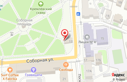 Территориальный орган Росздравнадзора по Рязанской области на карте