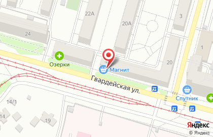 Супермаркет Магнит на Гвардейской улице, 20 на карте