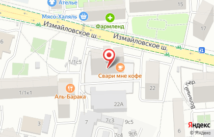 Архимед на Измайловском шоссе на карте