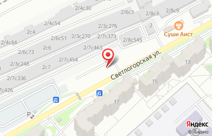 Автостоянка в Красноярске на карте