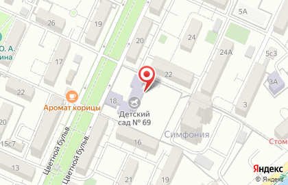 Детский сад №69 в Центральном районе на карте