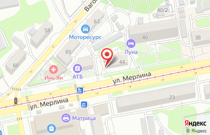 Парикмахерская Леди-сервис на улице Петра Мерлина на карте