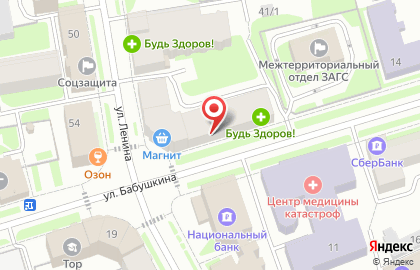 Цветочный магазин Макси Флора на улице Ленина на карте