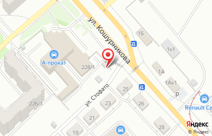 Автостоянка Омега на улице Бориса Богаткова на карте