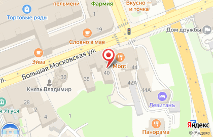 Магазин аудио-видеотехники Меломан на Большой Московской улице на карте