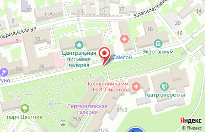 Туристско-информационный центр г. Пятигорска на карте