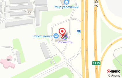 Роснефть на Ярославском шоссе в Пушкино на карте