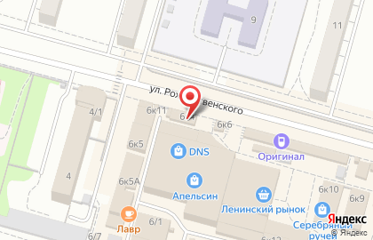 Серебряный Ручей на улице Рождественского на карте