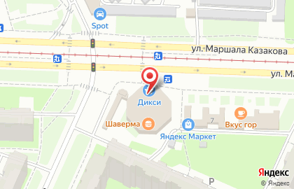 Аптека доктора Живило на улице Маршала Казакова на карте