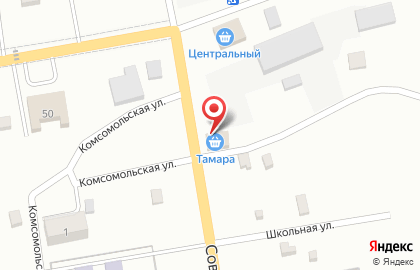 Магазин Тамара на Советской улице на карте
