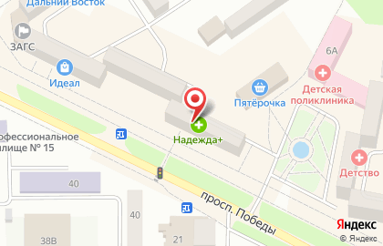 Торговый центр Гармония на проспекте Победы на карте