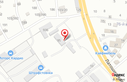 Продуктовый магазин в Волгограде на карте
