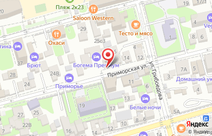 Столовая №5 на Приморской улице на карте