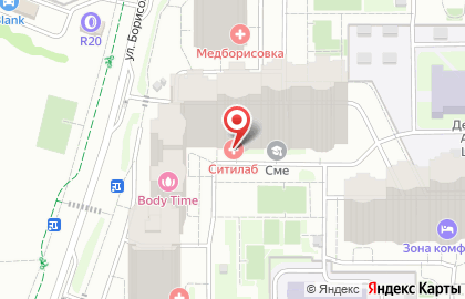 Медицинский центр СИТИЛАБ в Мытищах на карте