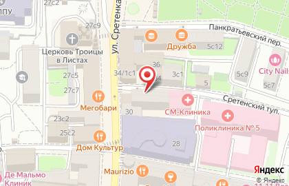 Салон красоты City Nails на метро Сухаревская на карте