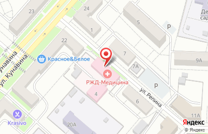 Узловая поликлиника на ст. Каменск-Уральский на карте