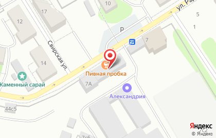 Магазин разливных напитков Градус на улице Радищева на карте