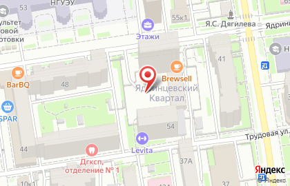 XXI век на Ядринцевской улице на карте