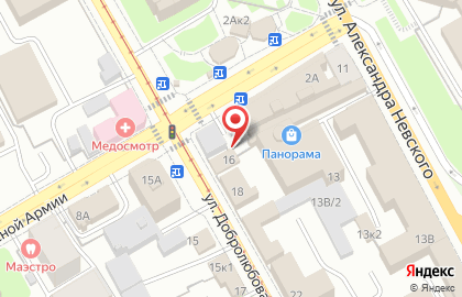 Магазин Оптовичок на улице Добролюбова на карте